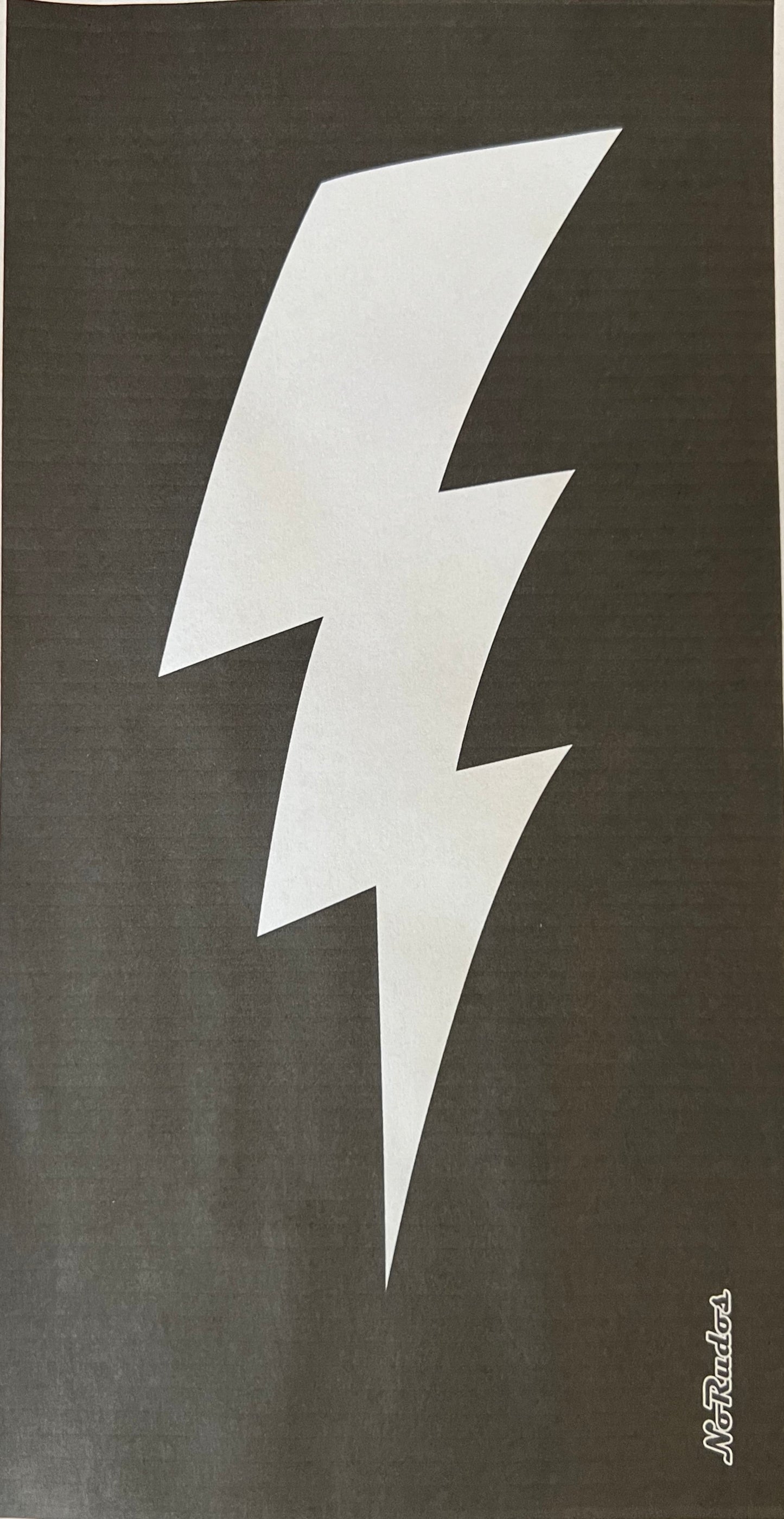 "The Bolt" Beach Towel (White on Black)