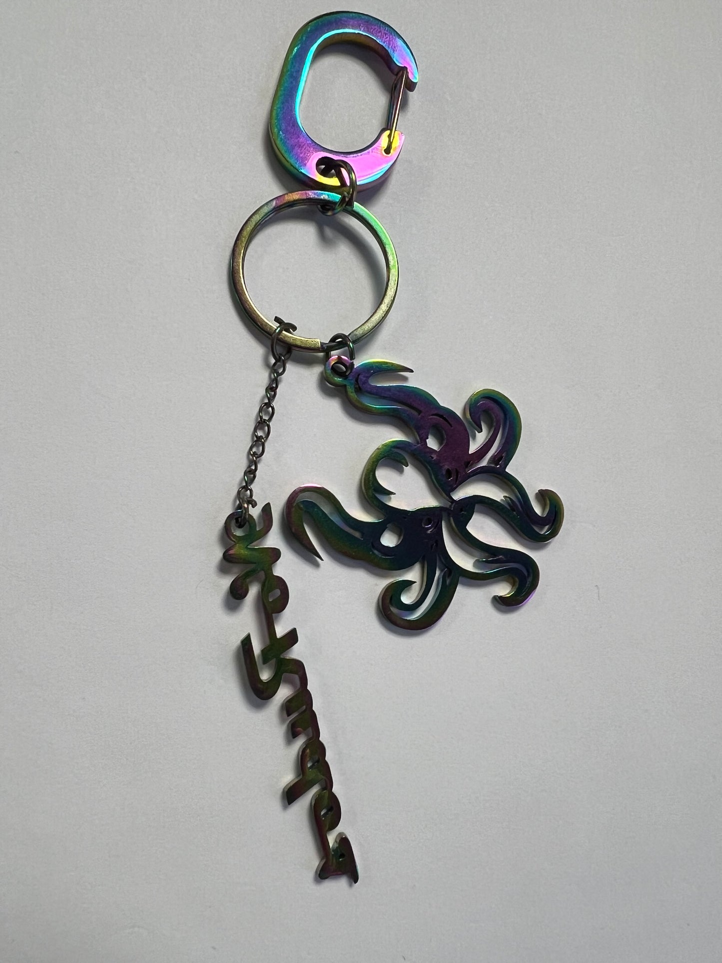 "The Kraken" Keychain / Bag Charm - Rainbow Mystique