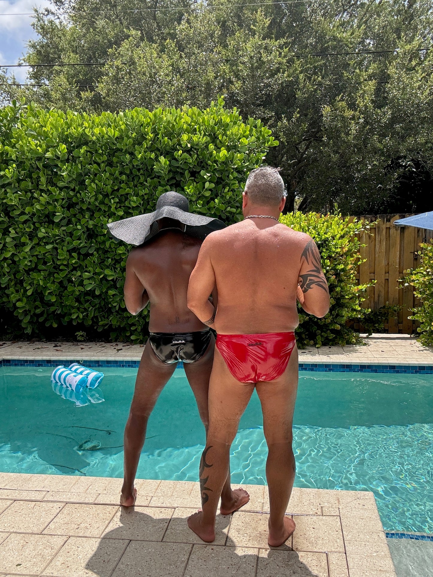 "Slick and Shiny" PVC Swim Brief