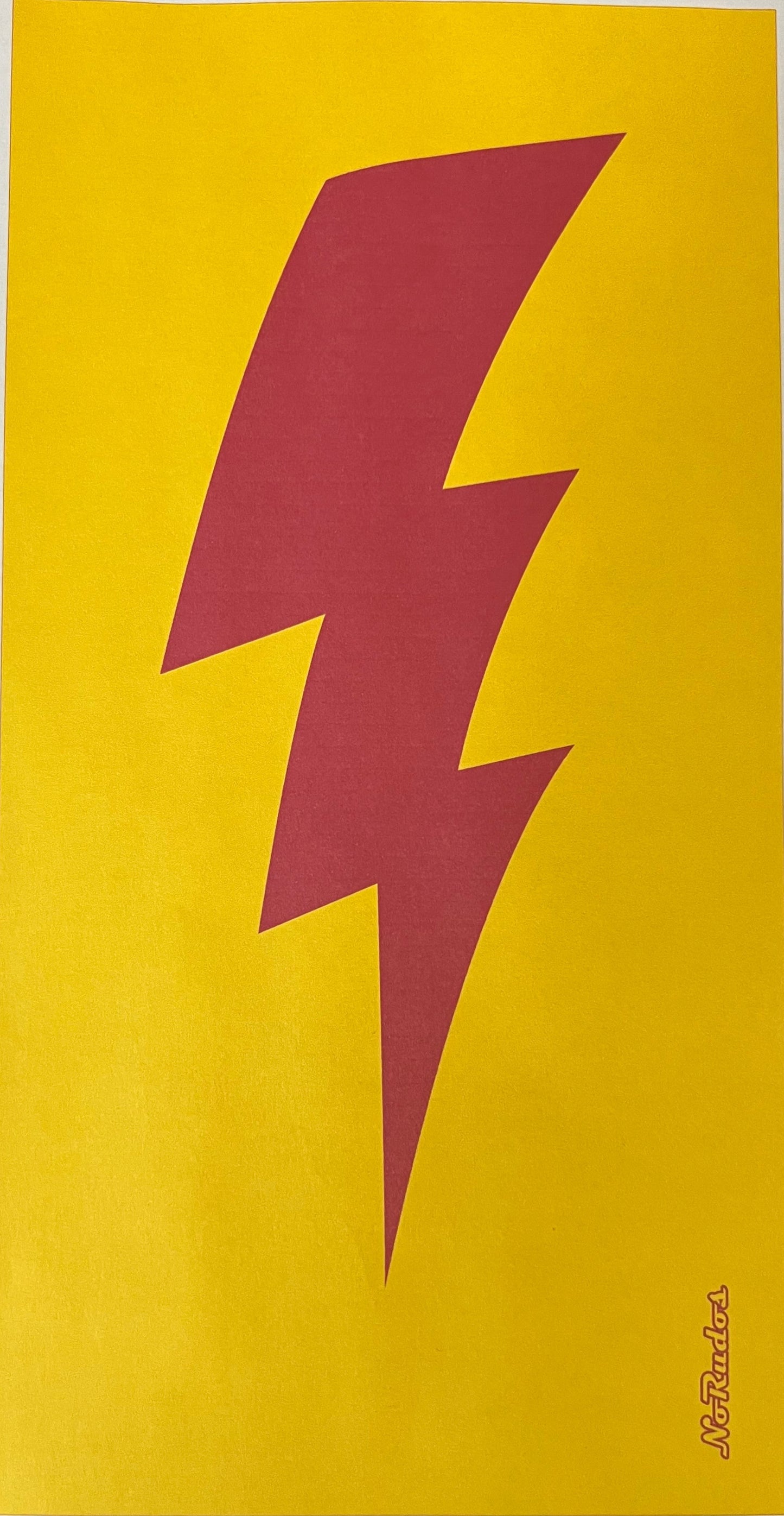 "The Bolt" Beach Towel (Red on Yellow)