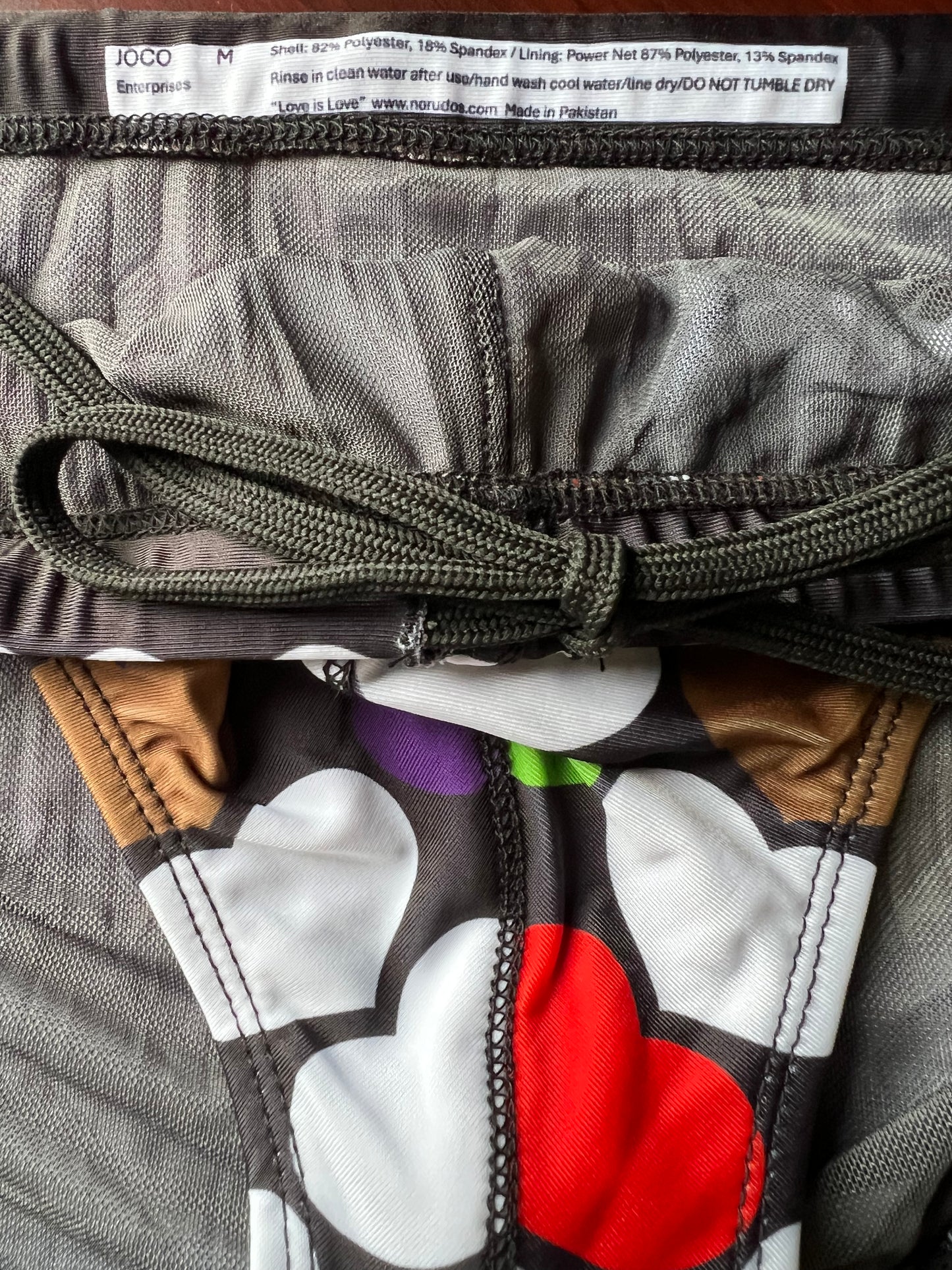 "Love is Love" Contour Front Swim Brief (2" Hip)