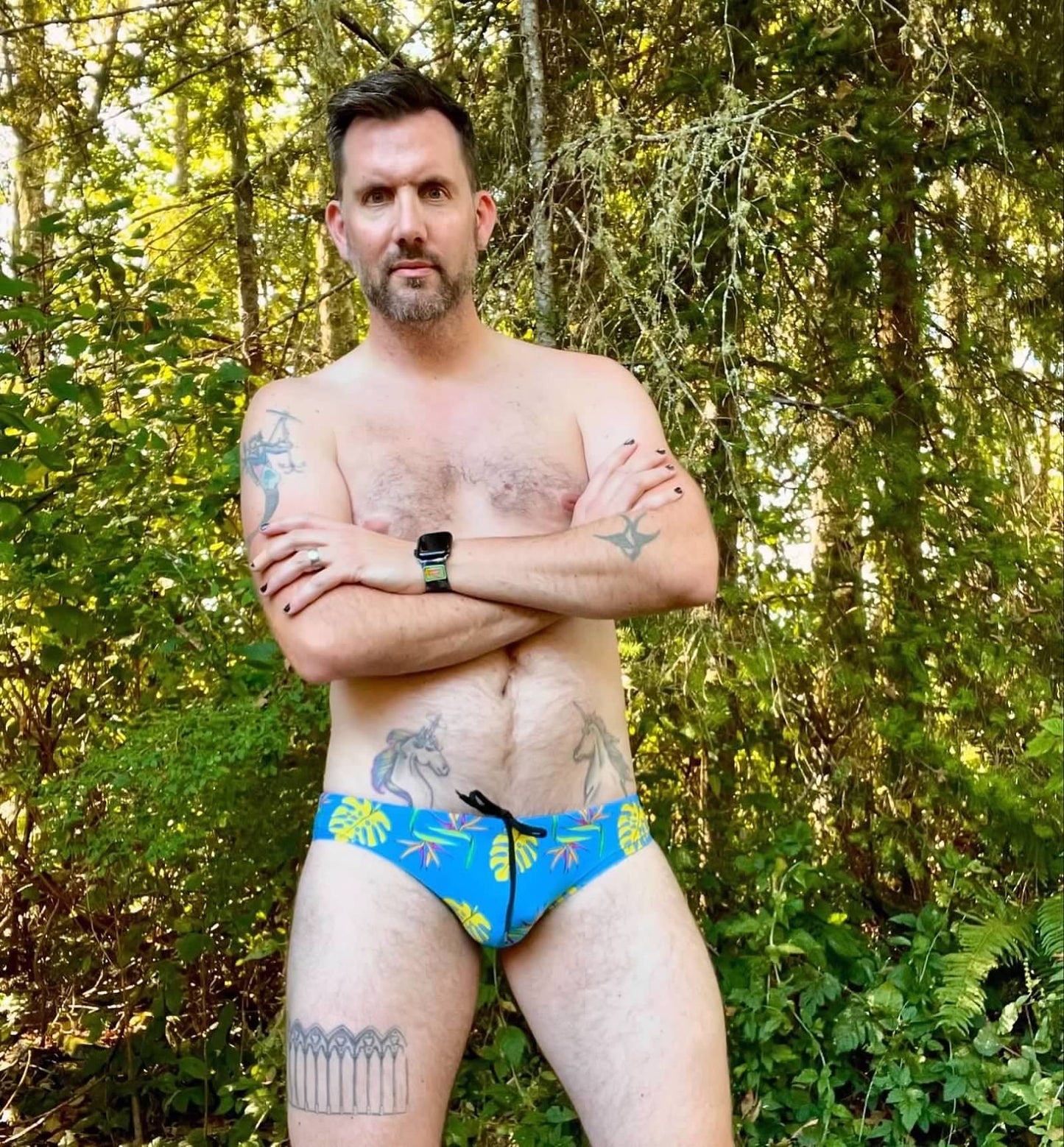 "Briefs of Paradise" Contour Front Swim Brief