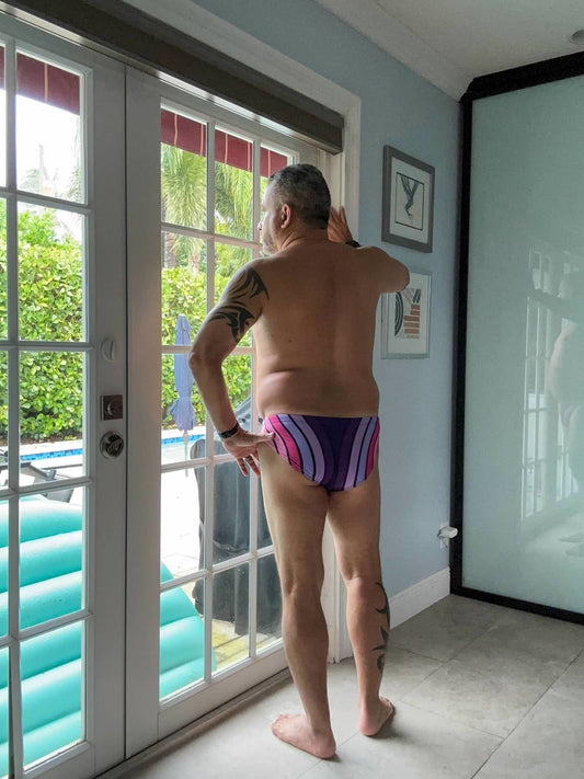 "Curves II" Contour Front Swim Brief (2" Hip)