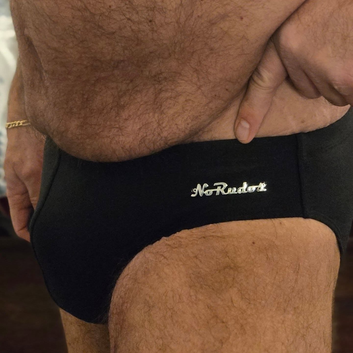 "Luxe to the Max" Solid Contour Front Brief (2" Hip) Black Onyx