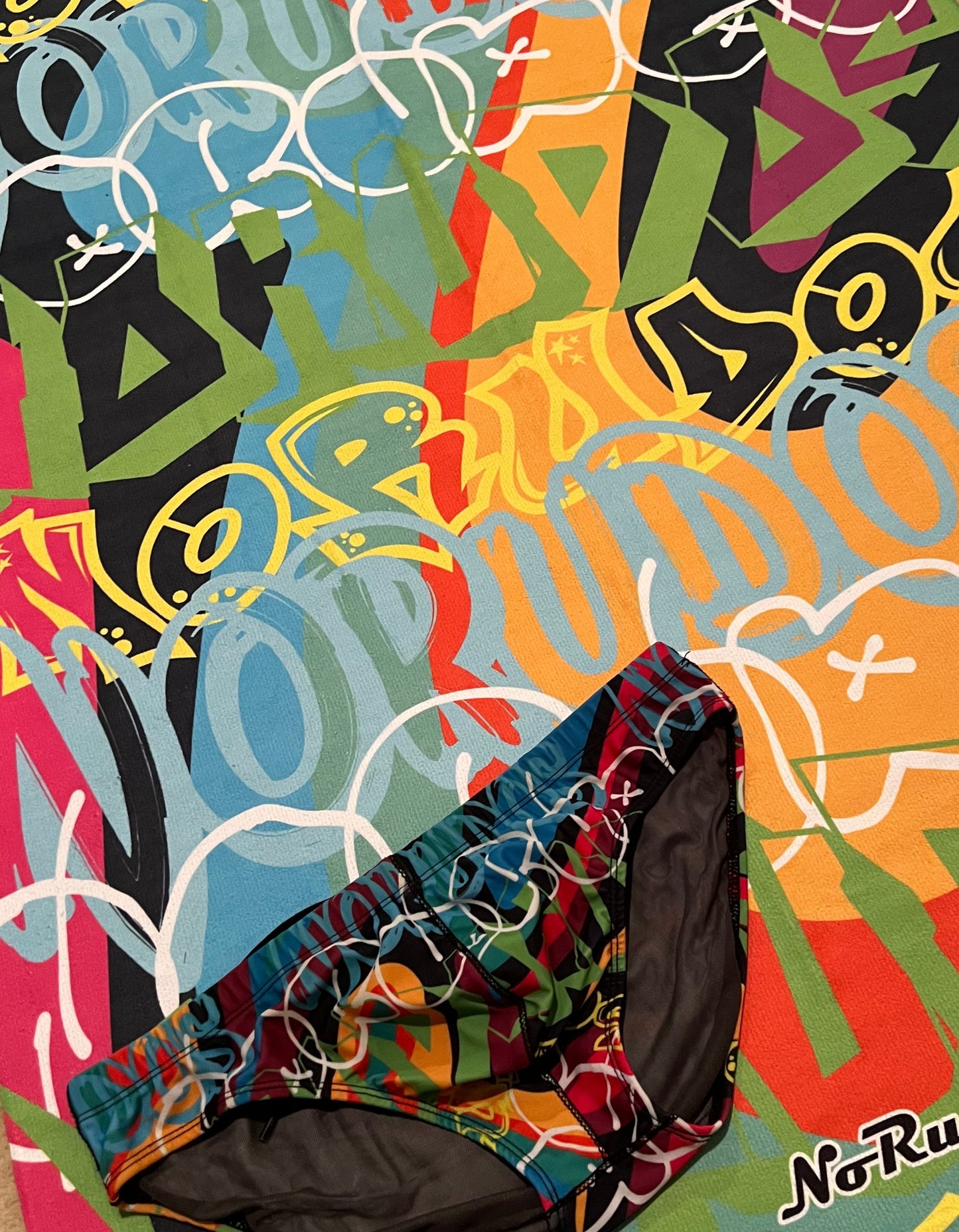 "Graffiti Glamour" Beach Towel