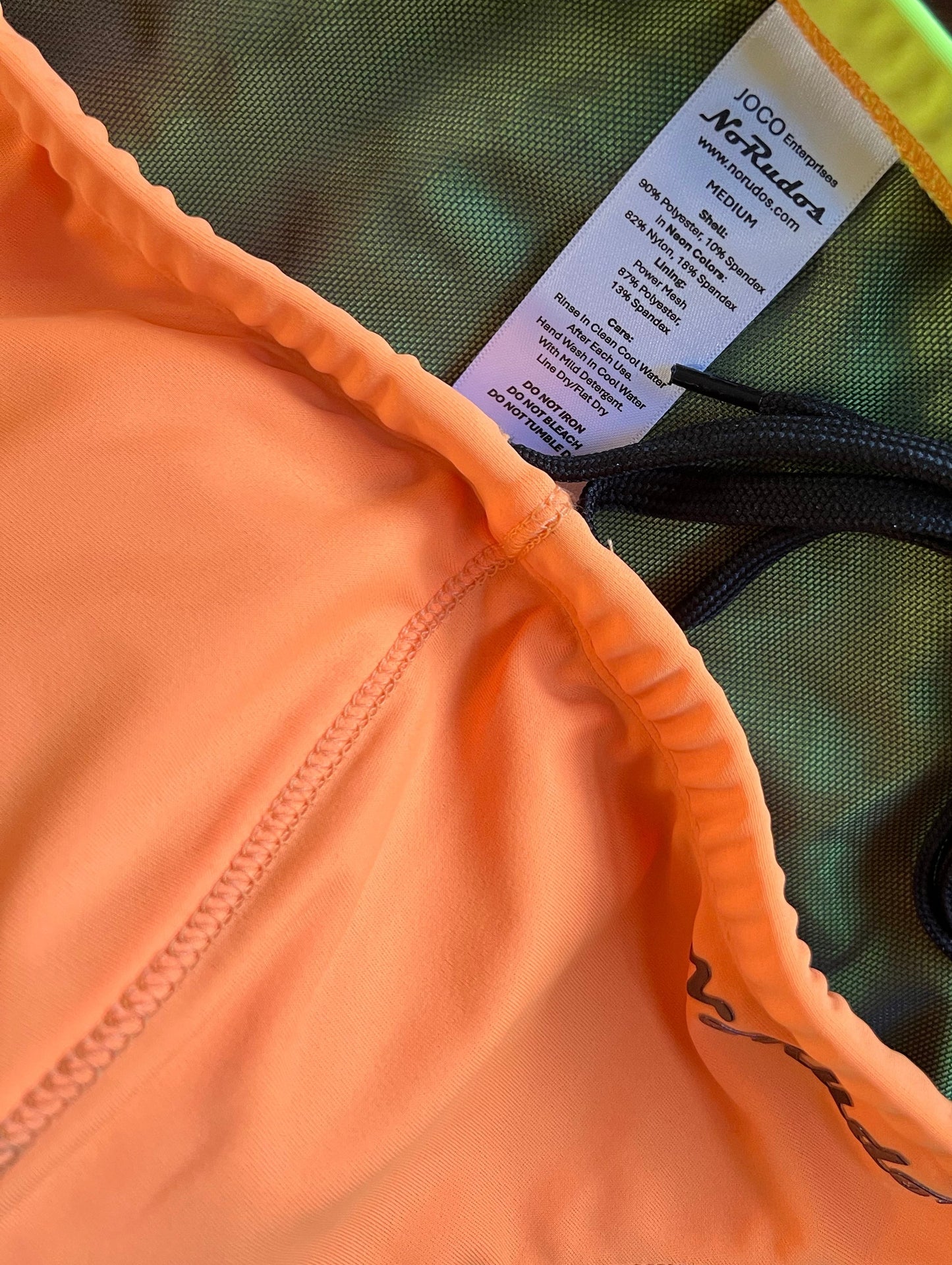 "The Kraken" Neon Citrus Contour Front Swim Brief (1" Hip)