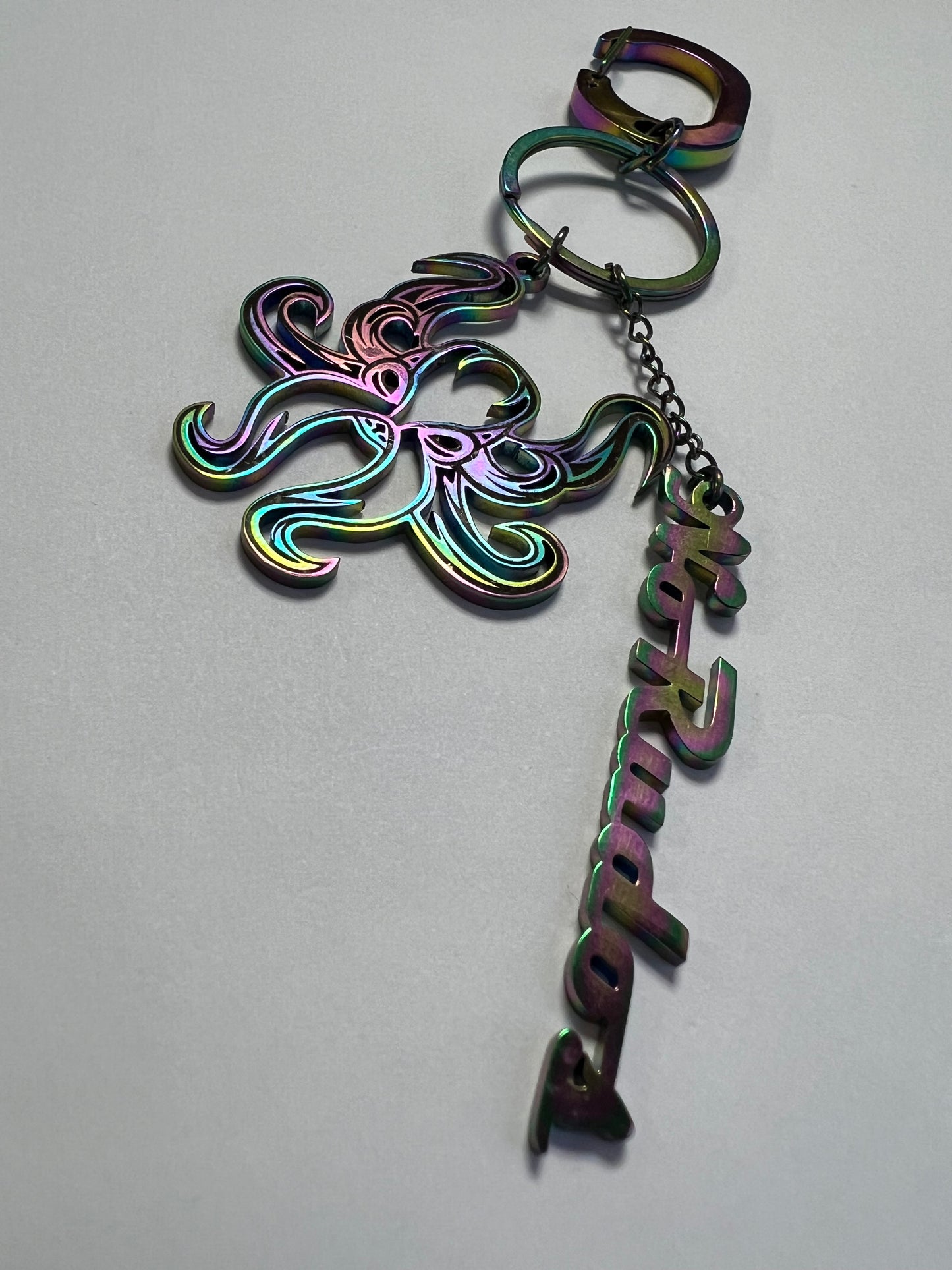 "The Kraken" Keychain / Bag Charm - Rainbow Mystique