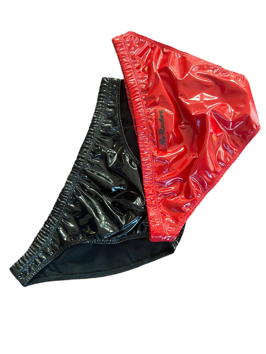 "Slick and Shiny" PVC Swim Brief (1" Hip)