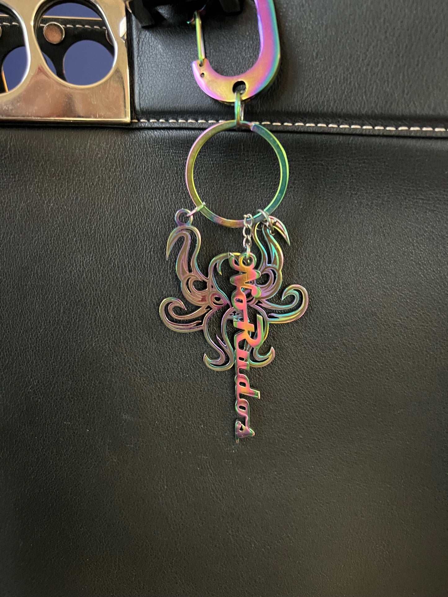 "The Kraken" Keychain / Bag Charm - Rainbow Mystique