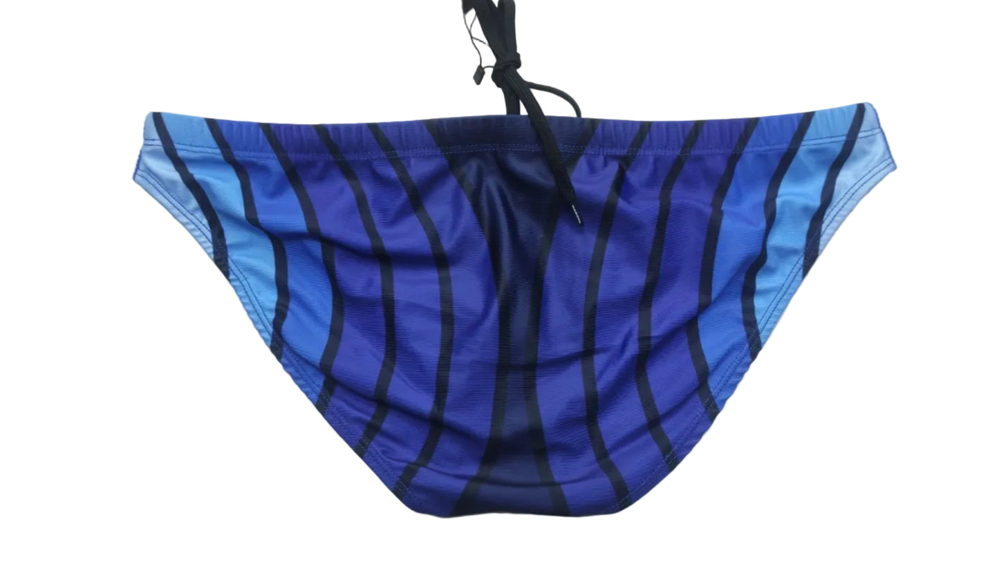 "Curves III" Contour Front Swim Brief (1" Hip)