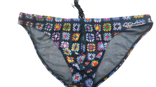 "Crochet L'Oeil" Contour Front Swim Brief (1" Hip)