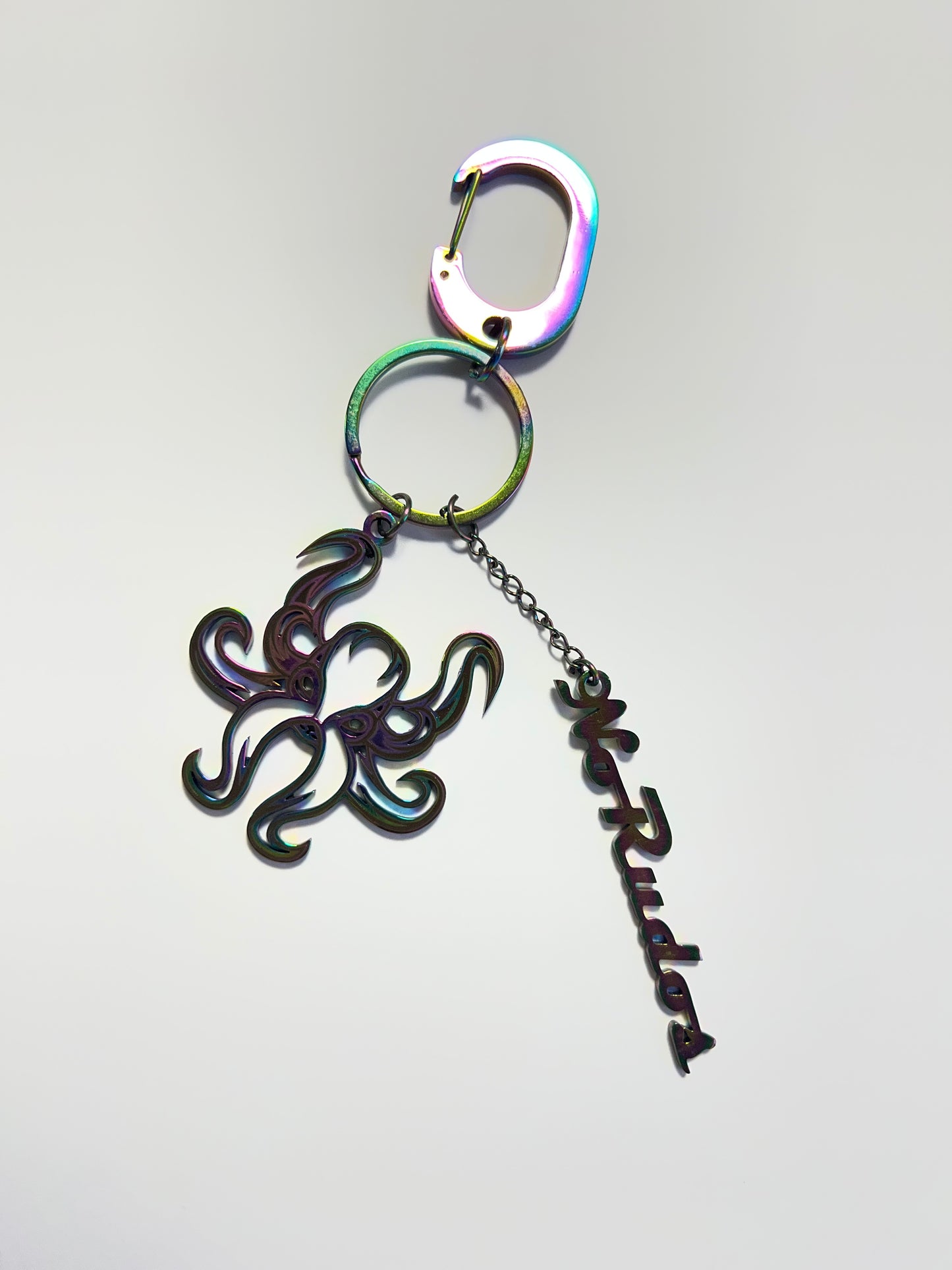 "The Kraken" Keychain / Bag Charm - Rainbow Mystique