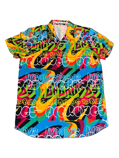 The "Graffiti Glamour" Cabana Shirt - Last one 50% OFF!
