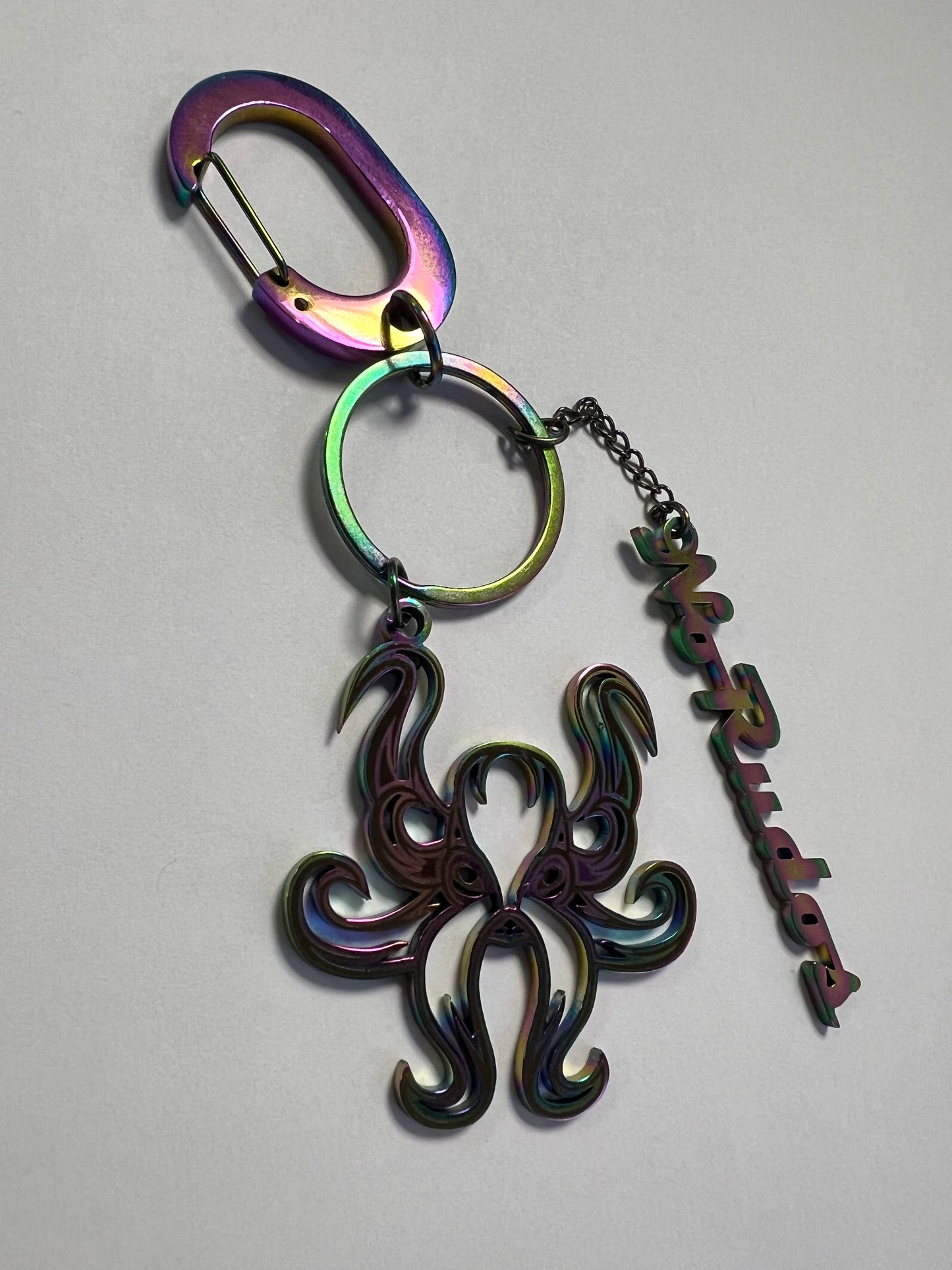 "The Kraken" Keychain / Bag Charm - Rainbow Mystique