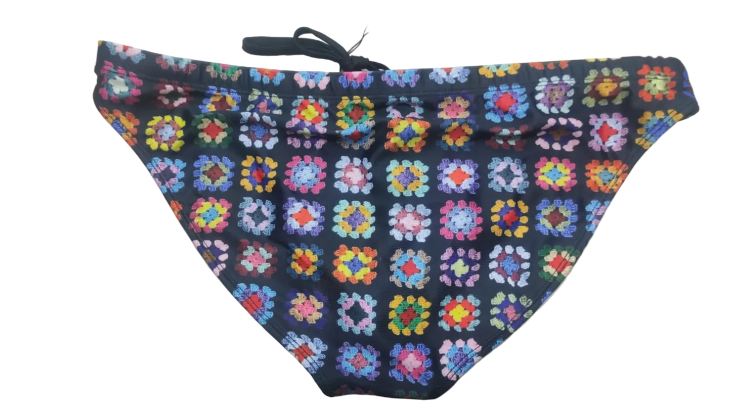 "Crochet L'Oeil" Contour Front Swim Brief (1" Hip)