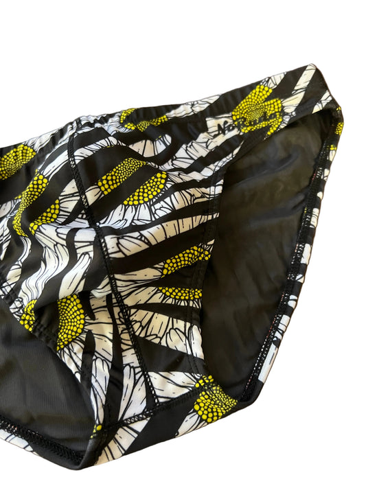 "Think Zebra" Contour Front Swim Brief (1" Hip)