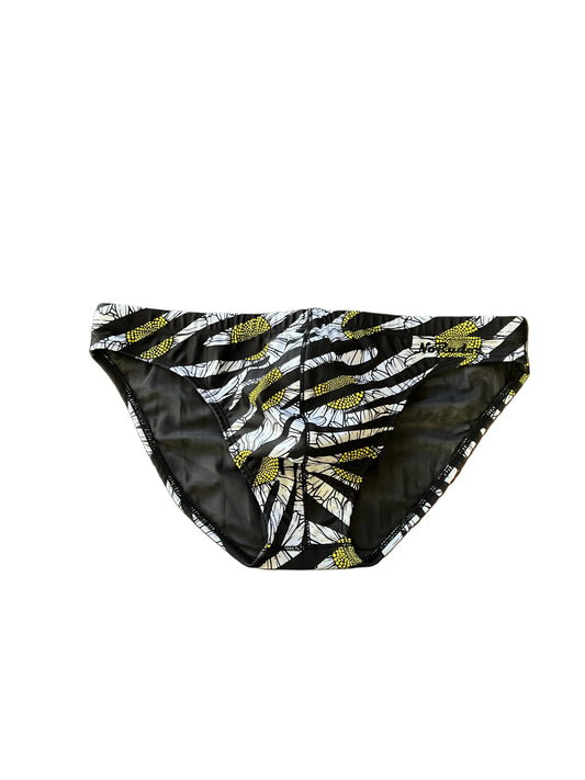 "Think Zebra" Contour Front Swim Brief (1" Hip)
