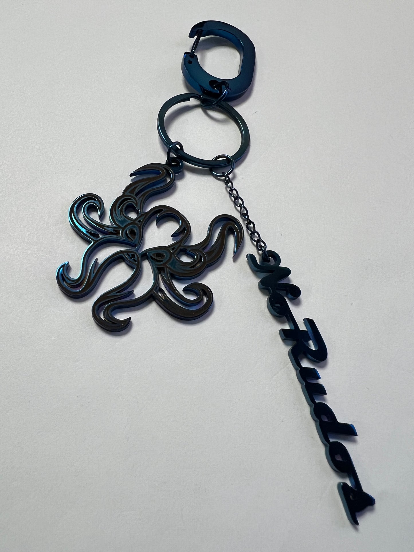 "The Kraken" Keychain / Bag Charm - Blue