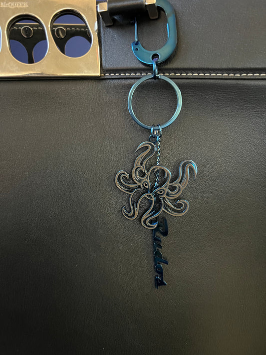 "The Kraken" Keychain / Bag Charm - Blue