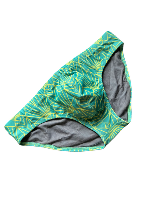 "Jazz Moderne" Contour Front Swim Brief (2" Hip)