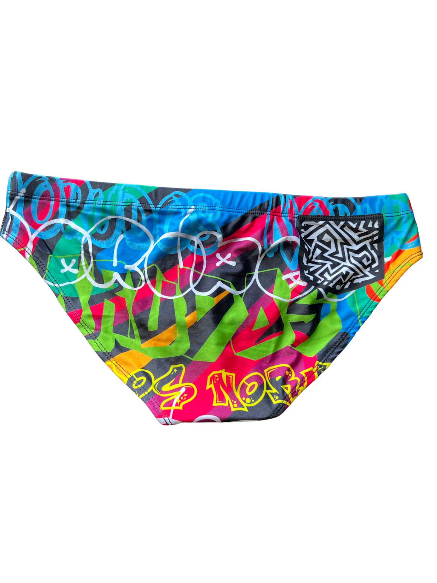 "Graffiti Glamour" Swim Brief