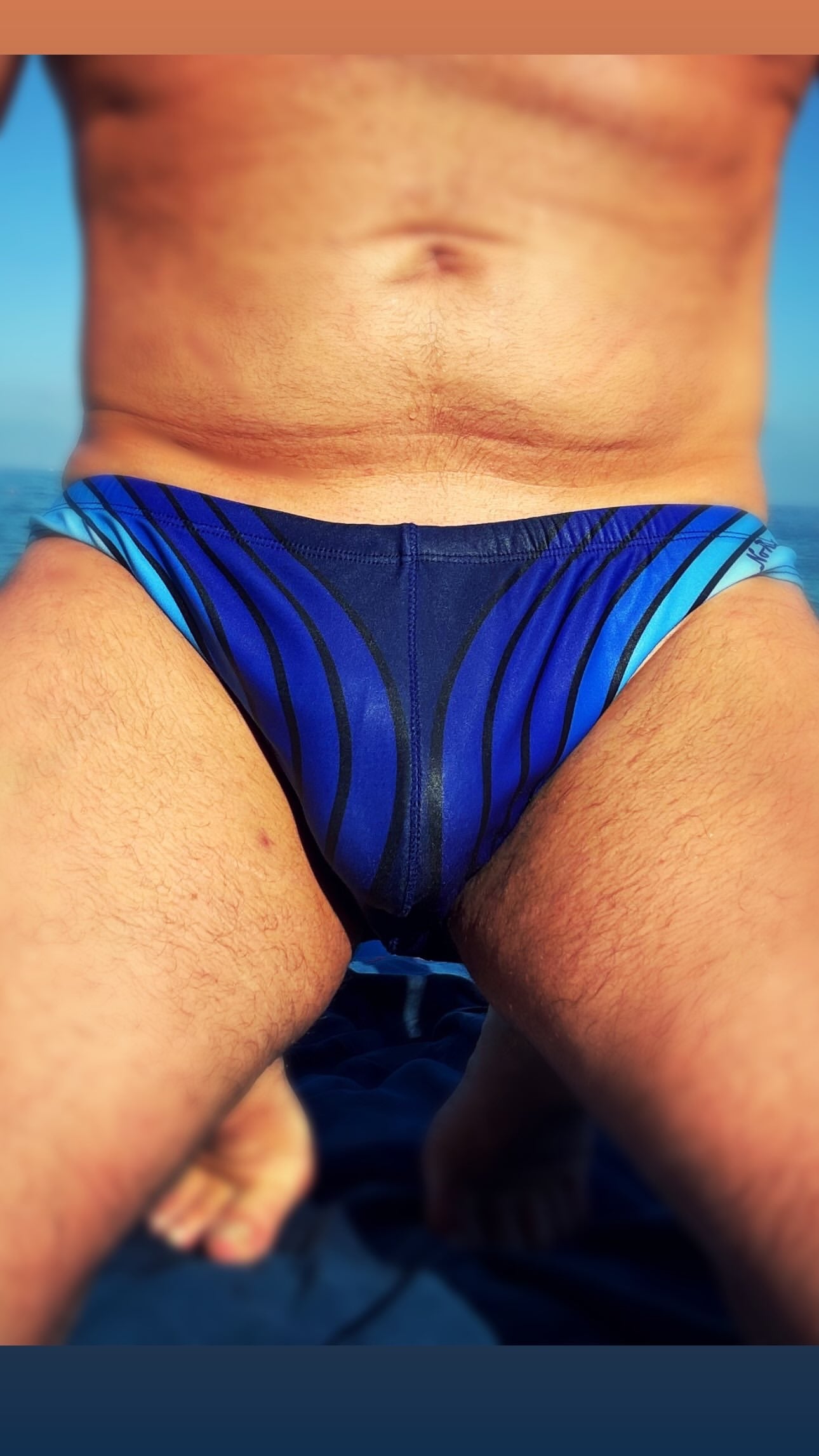 "Curves III" Contour Front Swim Brief (1" Hip)