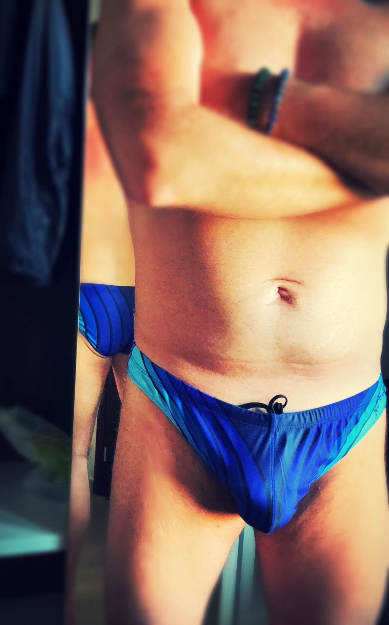 "Curves III" Contour Front Swim Brief (1" Hip)