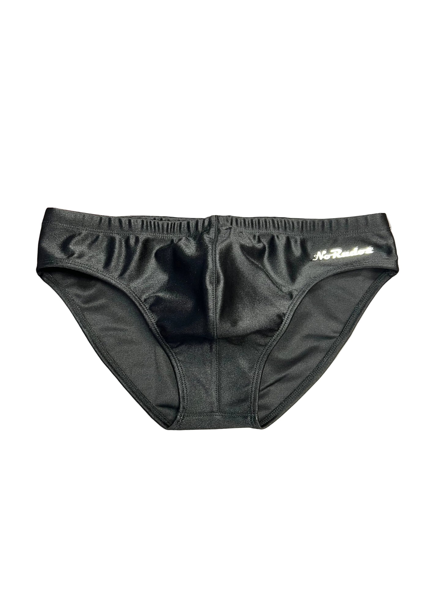 "Luxe to the Max" Solid Contour Front Brief (2" Hip) Black Onyx