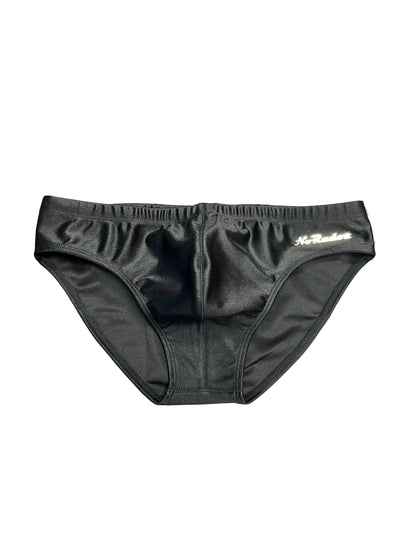 "Luxe to the Max" Solid Contour Front Brief (2" Hip) Black Onyx