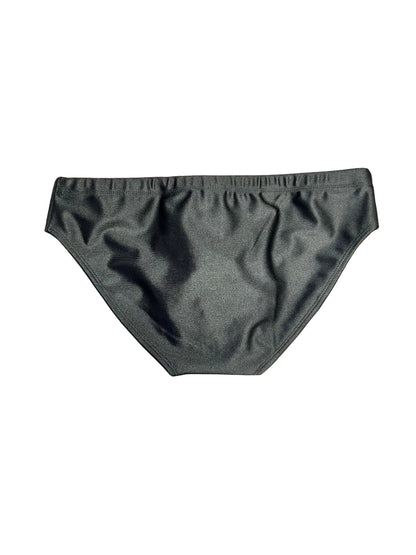 "Luxe to the Max" Solid Contour Front Brief (2" Hip) Black Onyx