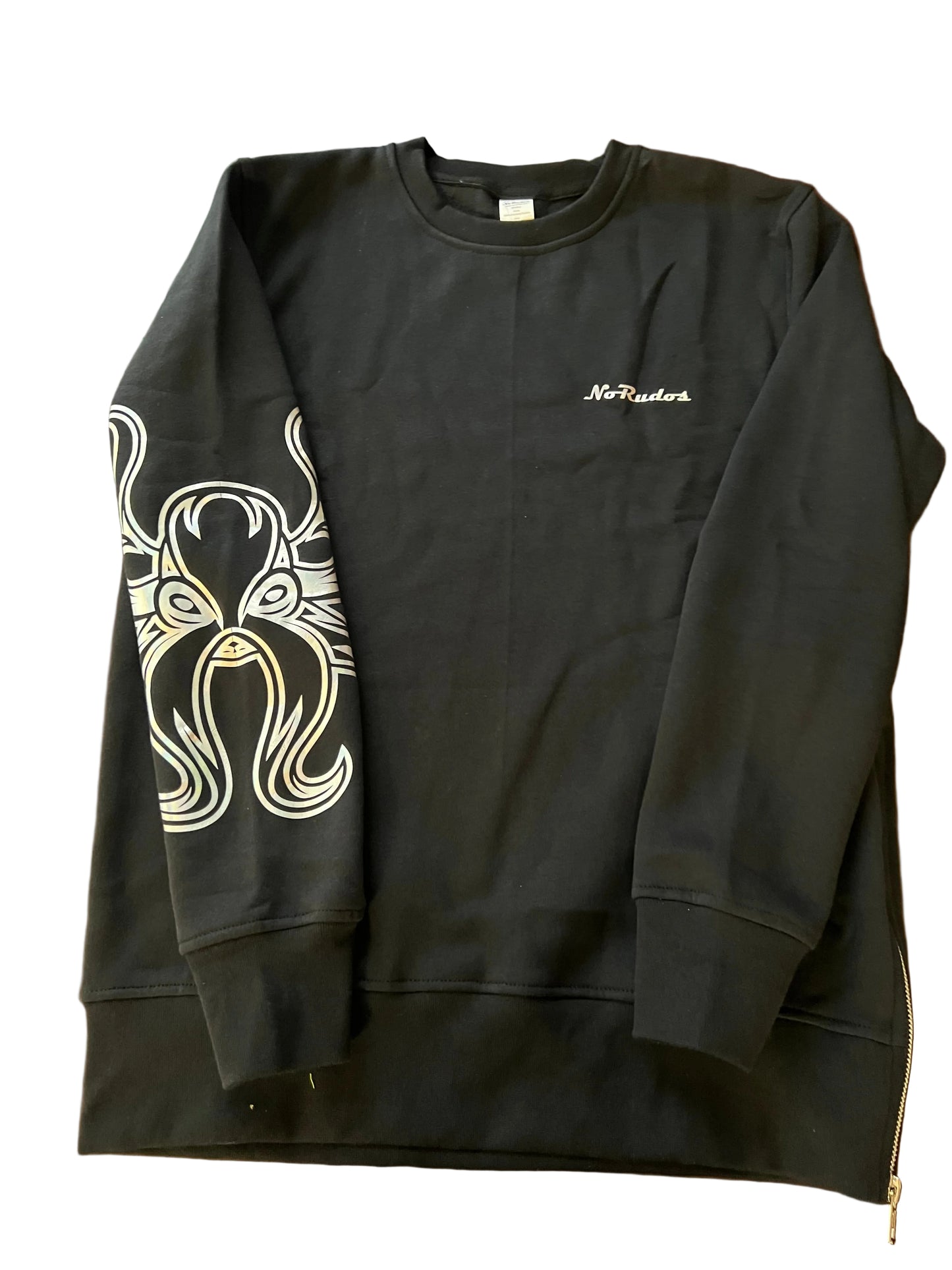 Morris The Kraken Top in Black with Metallic Silver Detail - LIMITED EDITION