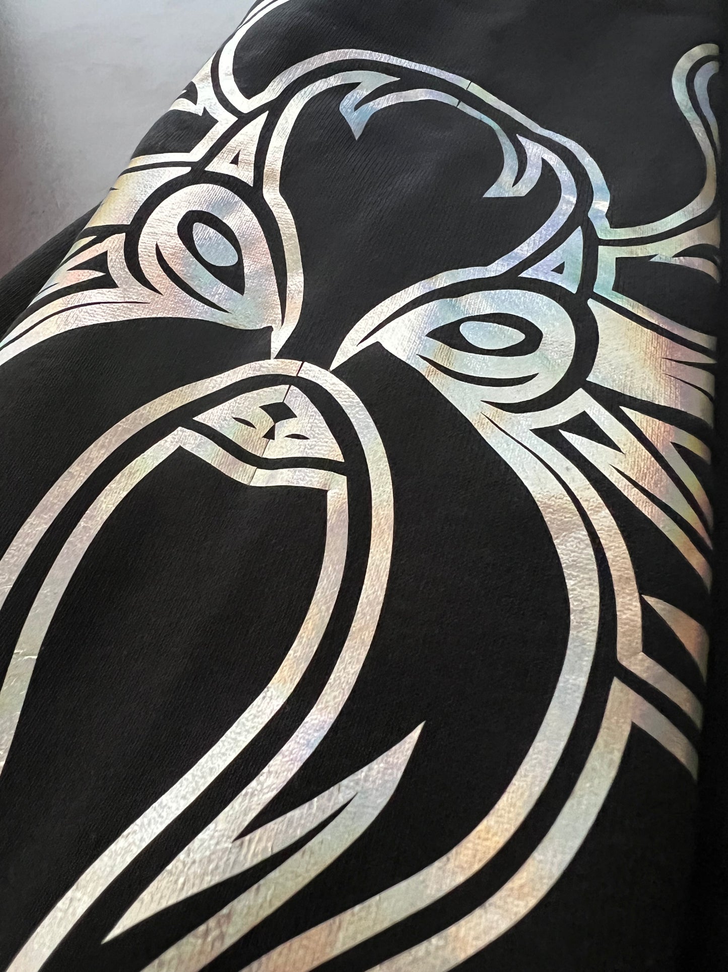 Morris The Kraken Top in Black with Metallic Silver Detail - LIMITED EDITION
