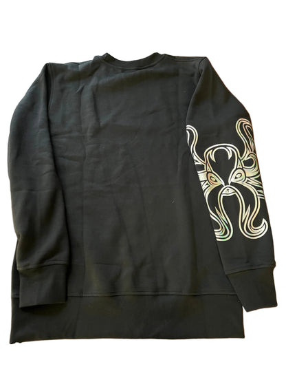 Morris The Kraken Top in Black with Metallic Silver Detail - LIMITED EDITION