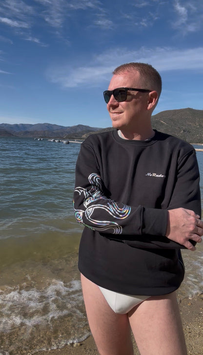 Morris The Kraken Top in Black with Metallic Silver Detail - LIMITED EDITION