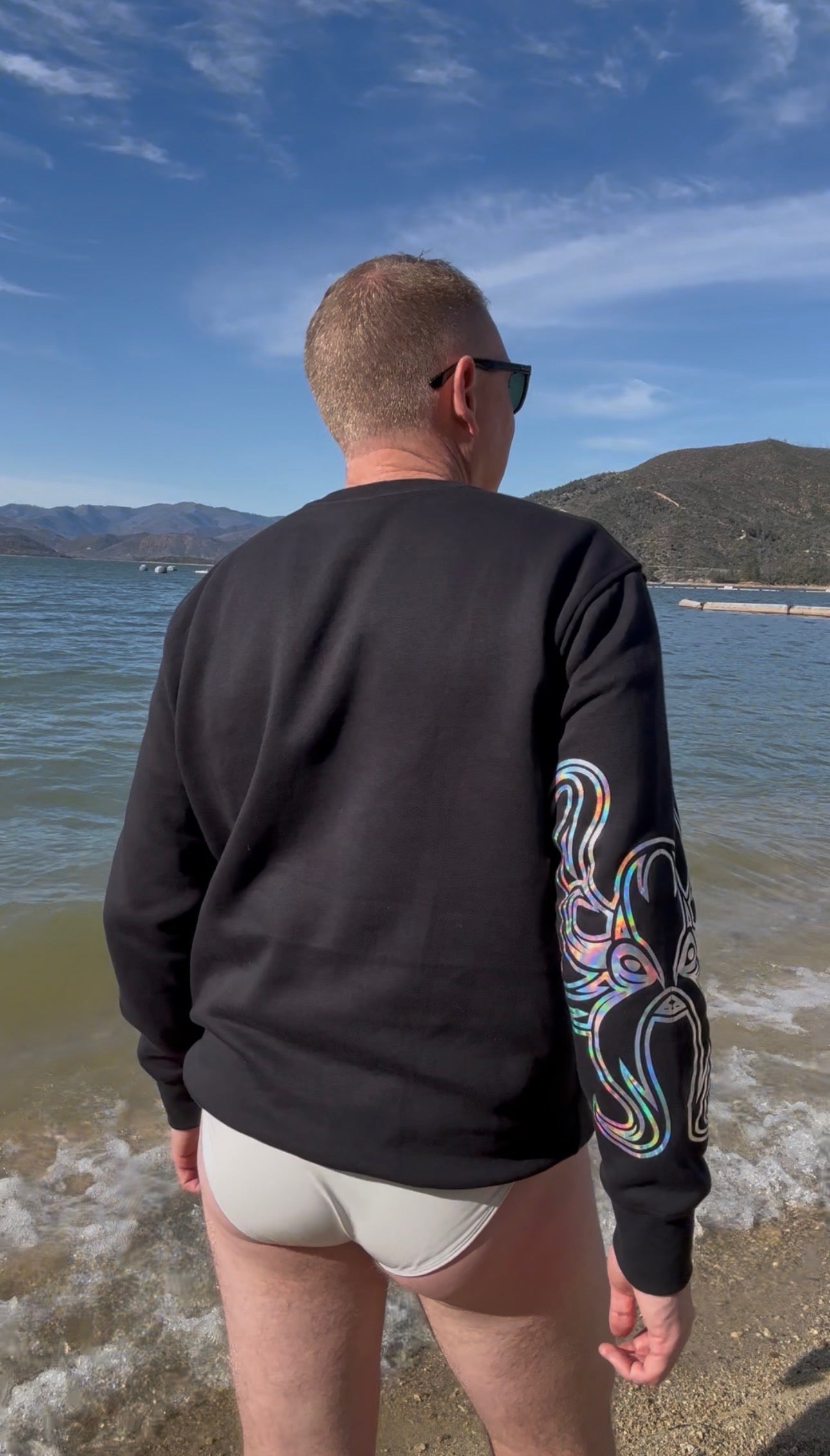 Morris The Kraken Top in Black with Metallic Silver Detail - LIMITED EDITION