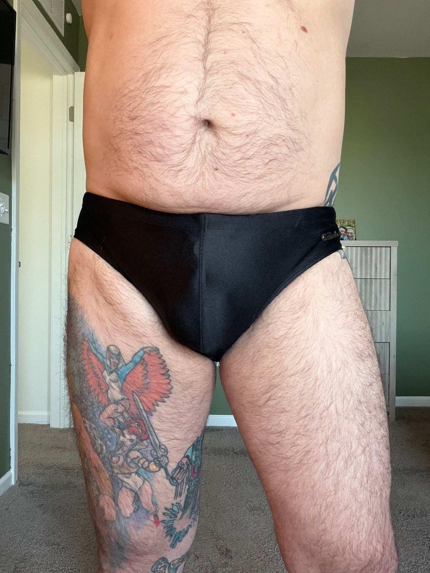 "Luxe to the Max" Solid Contour Front Brief (2" Hip) Black Onyx